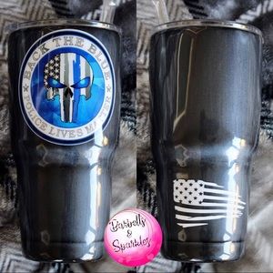 Back the blue 30oz Tumbler